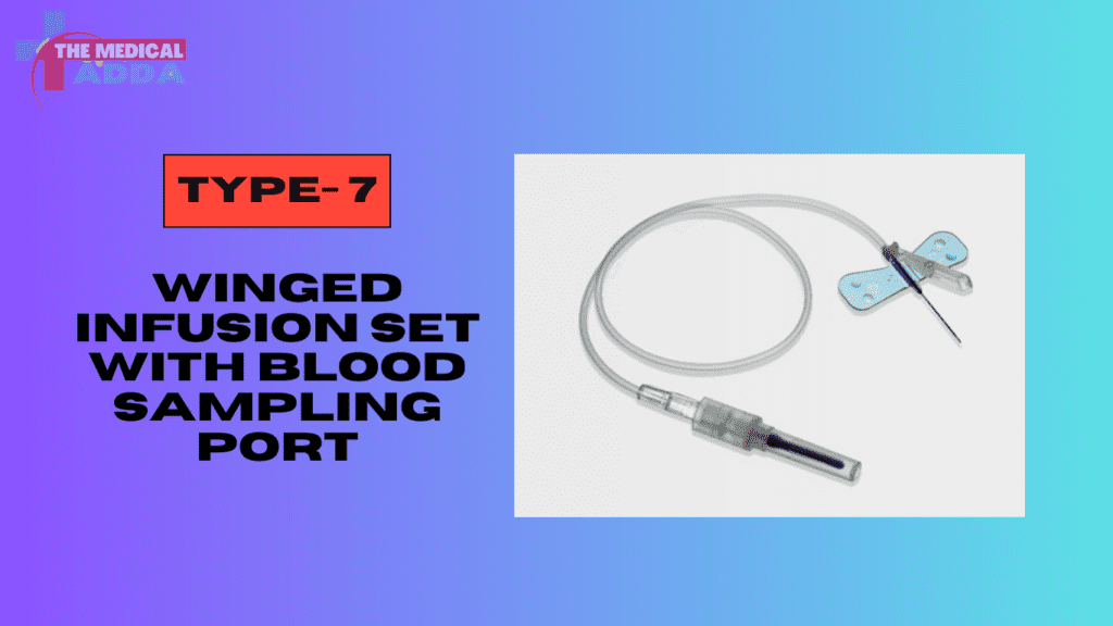 Winged Infusion Set with Blood Sampling Port
