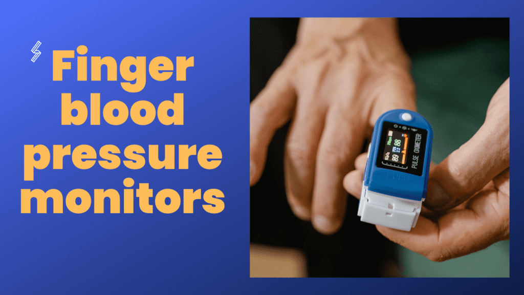 Finger blood pressure monitors